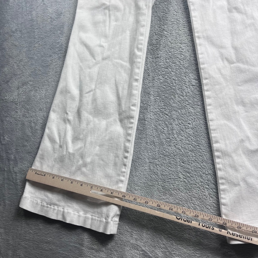 Spanx Clean Elevate Flare Jeans White Pull On High Rise 20349R Womens 1X Tall - Picture 8 of 12